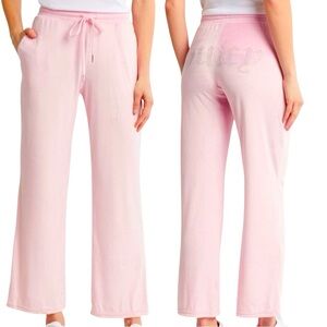 Size XL: Juicy Couture Velour Rhinestone Embellished Pajama Pants